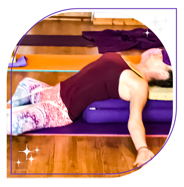 Restorative Yoga Pose at Lahinch Yoga Studio